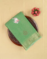 SC3139 - Linen Cotton With Sticker Print And Stone